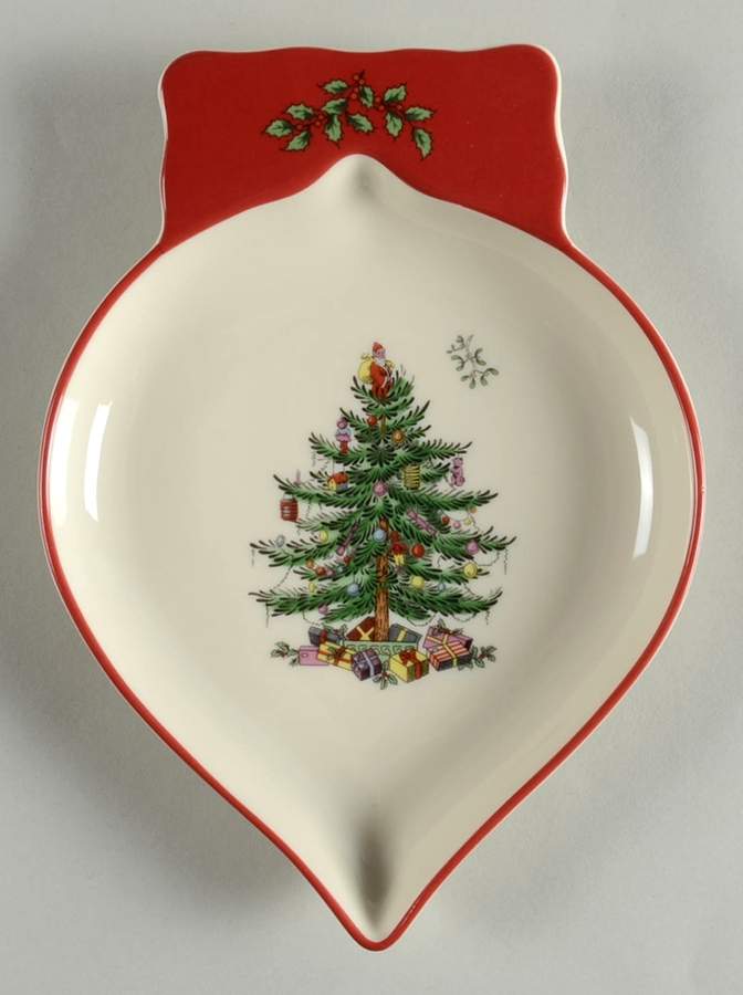 Christmas Tree 7" Ornament Shape Dish by Spode-1