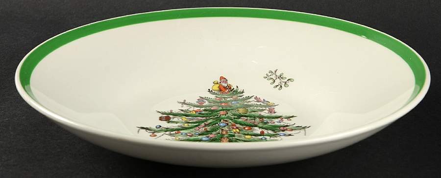 Christmas Tree Bread and Butter Bowl by Spode-1