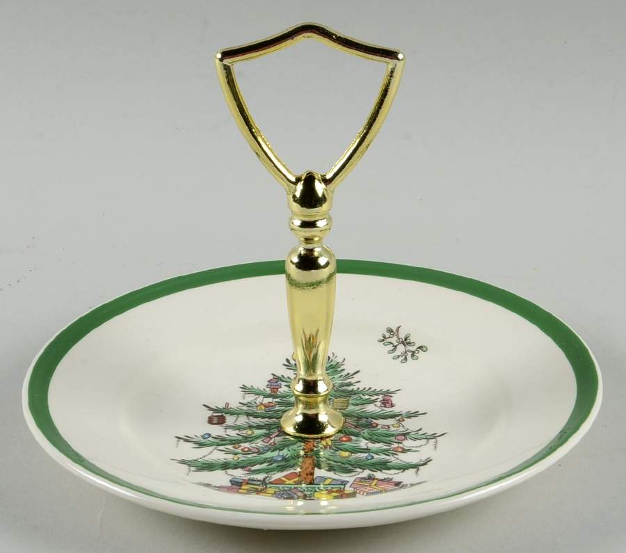 Christmas Tree Bread & Butter Plate for 2-Tiered Serving Tray by Spode-1