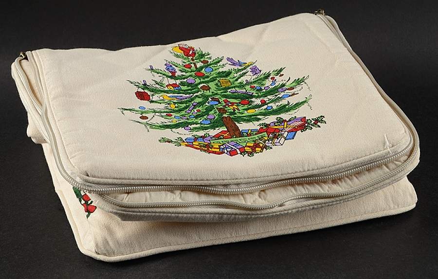 Christmas Tree Luncheon Plate Storage Bag/Case Holds 8 by Spode-1