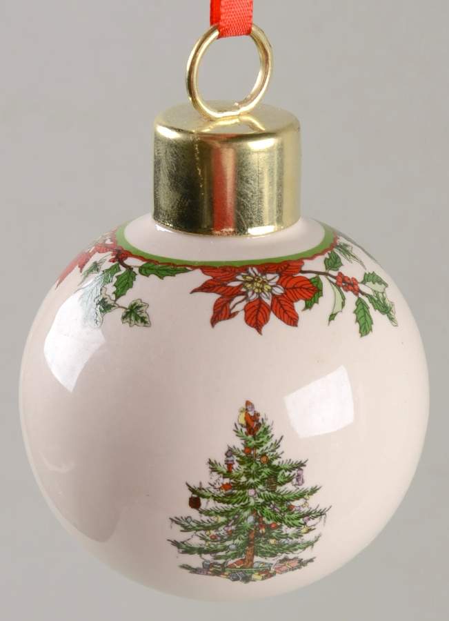 Christmas Tree Ornaments Bauble 2014 Design - No Box by Spode-1