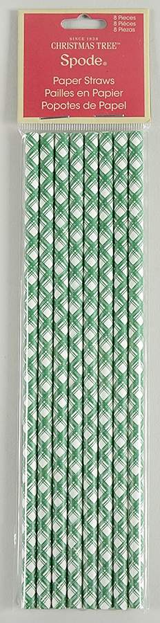 Christmas Tree (8 Pcs) Paper Straws by Spode-1