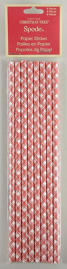 Christmas Tree (8 Pcs) Paper Straws by Spode-1