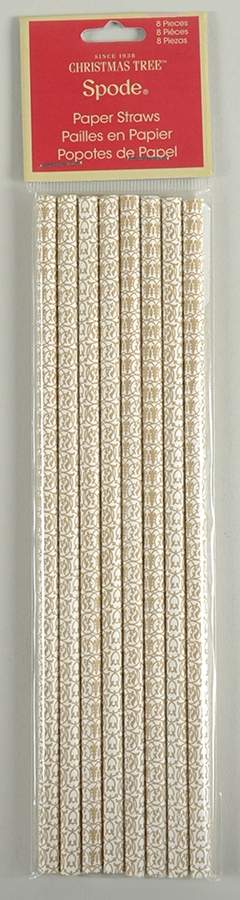 Christmas Tree (8 Pcs) Paper Straws by Spode-1