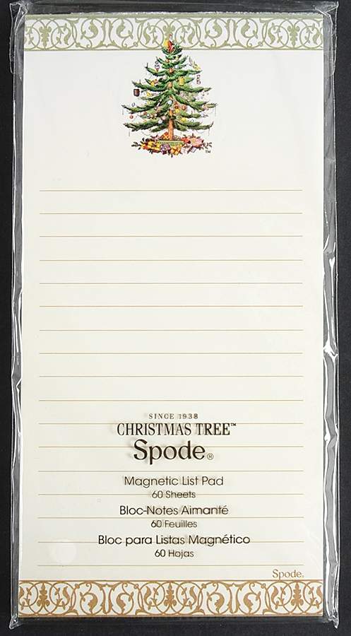 Christmas Tree Magnetic List Pad by Spode-1