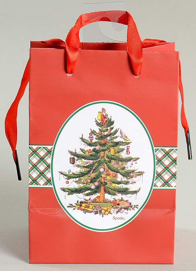 Christmas Tree Small Paper Gift Bag by Spode-1