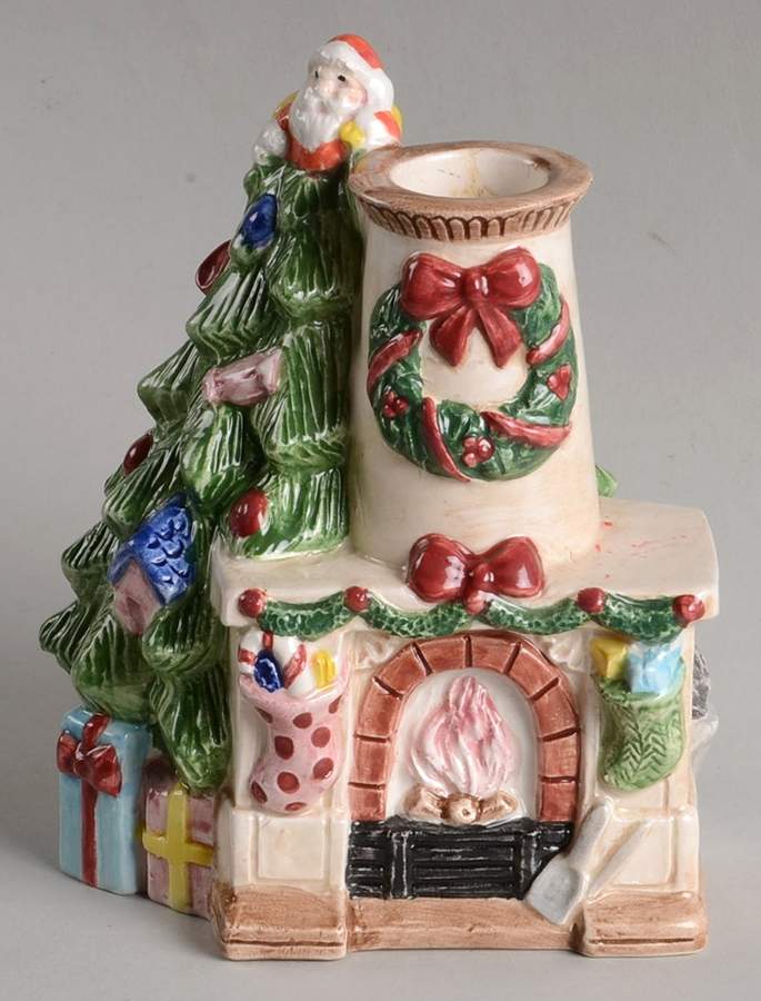 Christmas Tree Figural Candlestick by Spode-1
