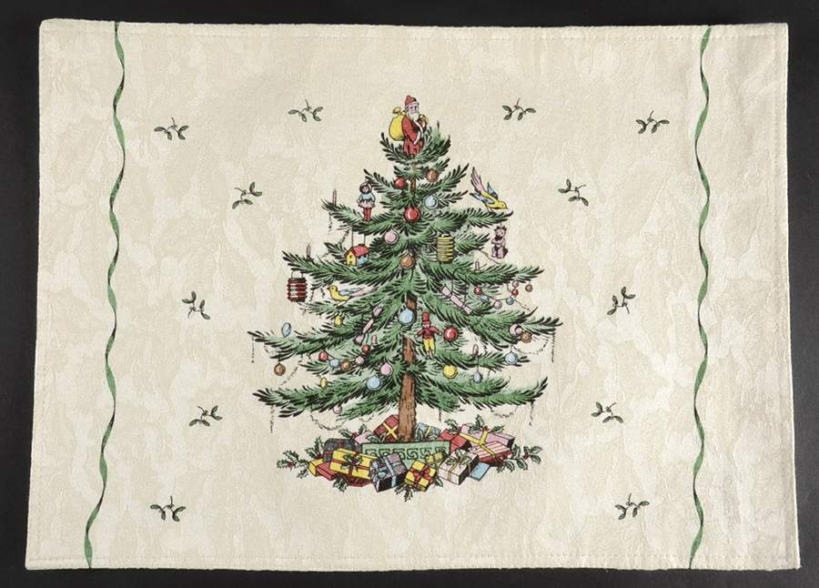 Christmas Tree Cloth Placemat by Spode-1