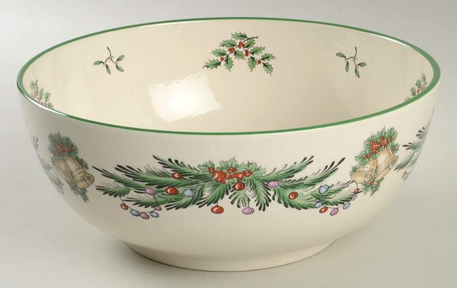 Christmas Tree 9" Annual Salad Serving Bowl by Spode-1