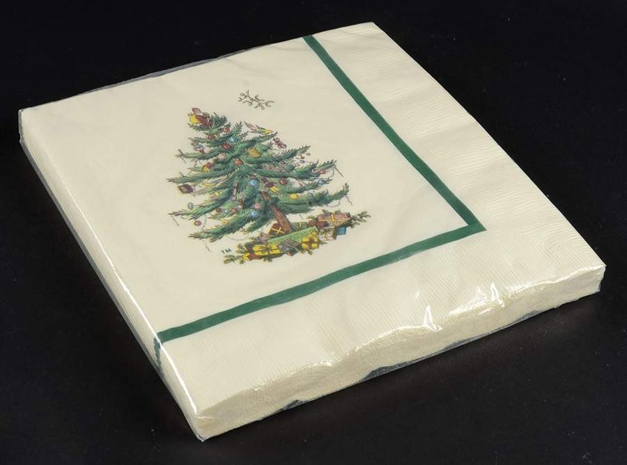 Christmas Tree Package of Paper Dinner Napkins by Spode-1