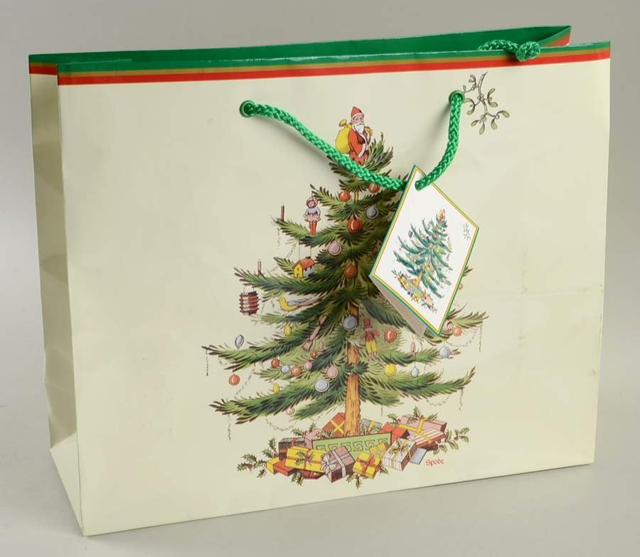 Christmas Tree Large Paper Gift Bag by Spode-1