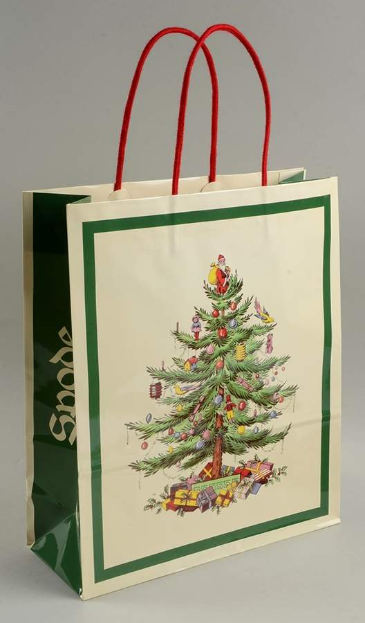 Christmas Tree Large Paper Gift Bag by Spode-1