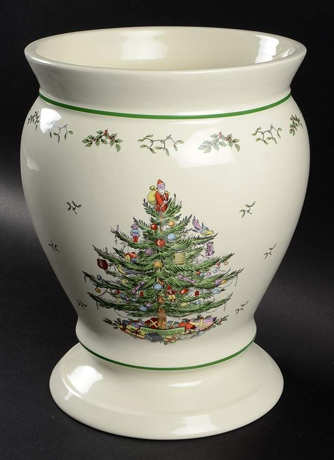 Christmas Tree China Waste Basket by Spode-1