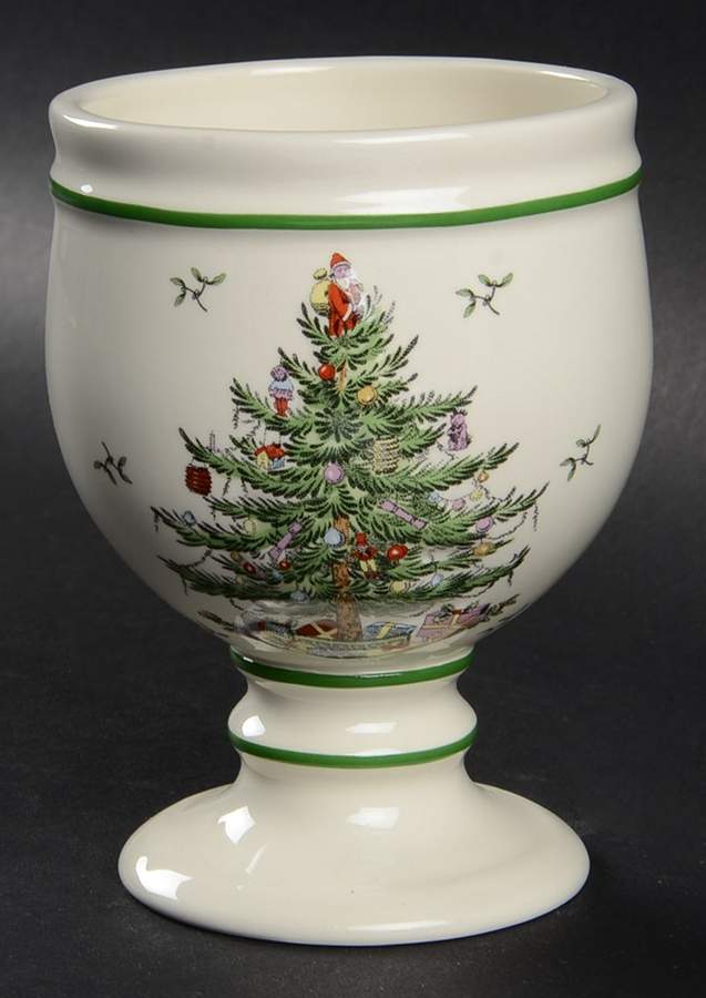 Christmas Tree China Bathroom Tumbler by Spode-1