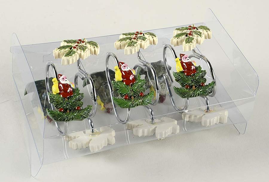 Christmas Tree (Set of 12) Shower Curtain Hooks by Spode-1