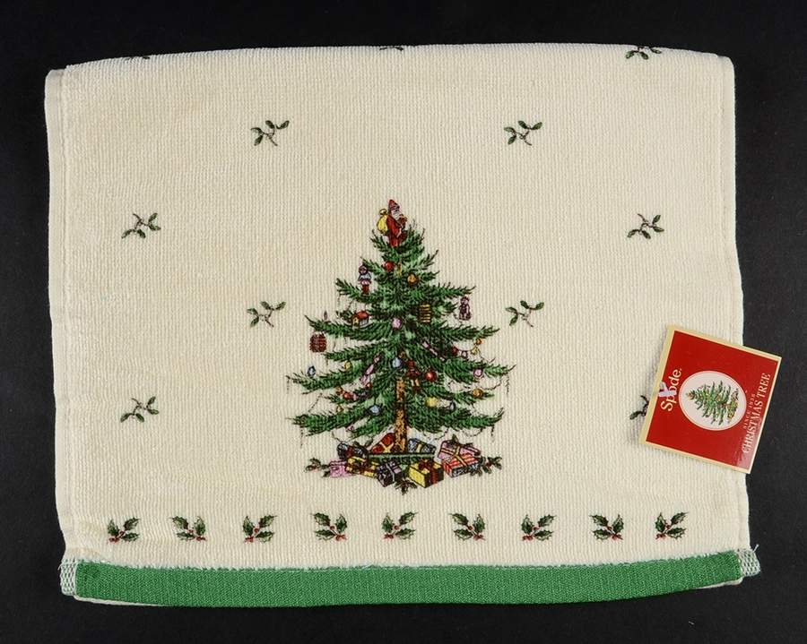 Christmas Tree Cloth Fingertip Towel by Spode-1