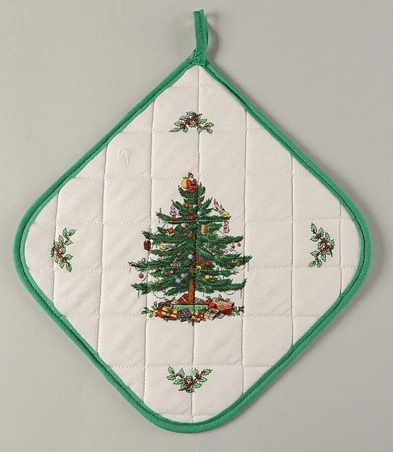 Christmas Tree Cloth Potholder by Spode-1