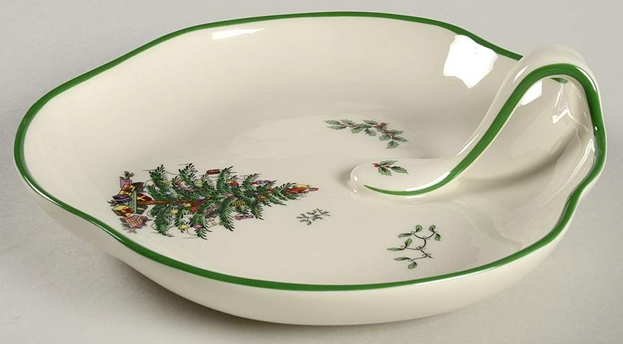 Christmas Tree Handled Tray by Spode-1