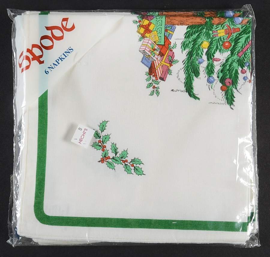 Christmas Tree Cloth Napkin - Set of 6 by Spode-1