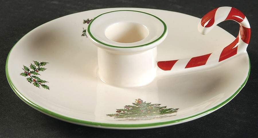 Christmas Tree Chamberstick by Spode-1