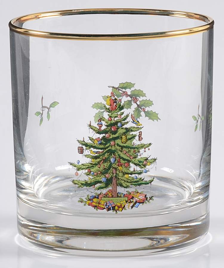 Christmas Tree Glassware Old Fashion/Votive by Spode-1