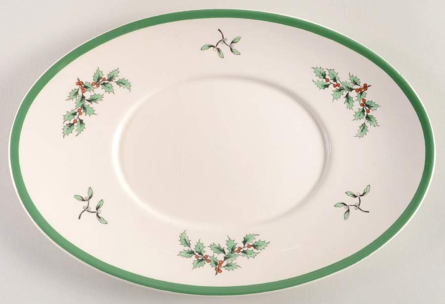 Christmas Tree Underplate for Sauce Boat by Spode-1