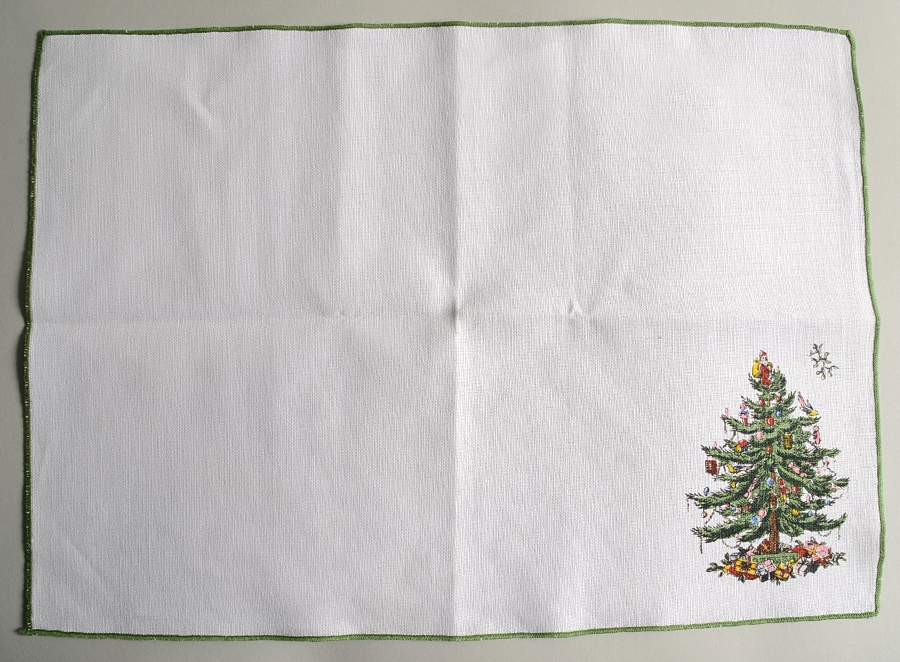 Christmas Tree Cloth Placemat by Spode-1