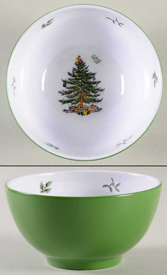 Christmas Tree Melmac/Melamine Child's Bowl by Spode-1