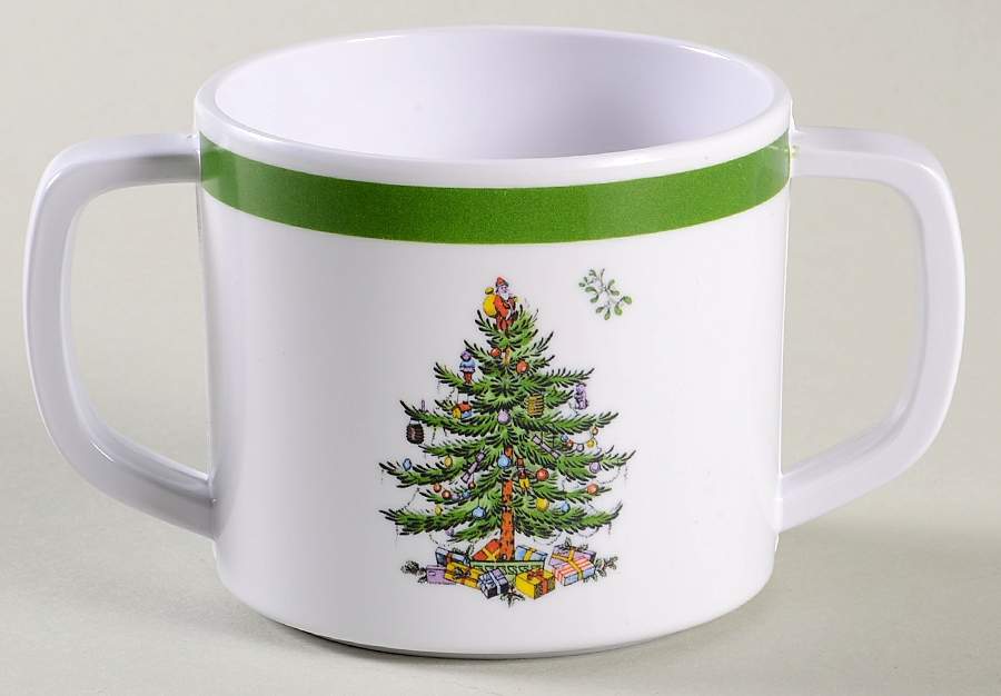 Christmas Tree Melmac/Melamine Child's Mug by Spode-1
