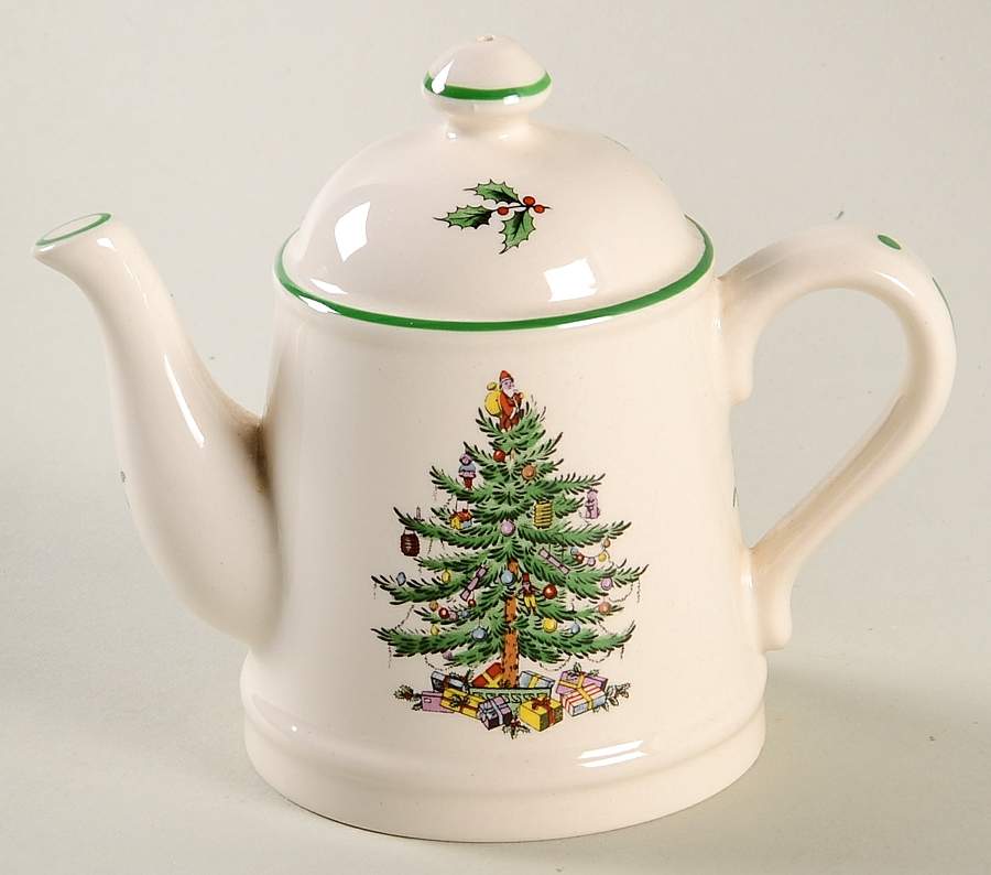 Christmas Tree Figural Salt Shaker by Spode-1