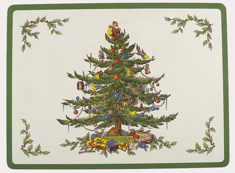 Christmas Tree Corkboard Placemat by Spode-1