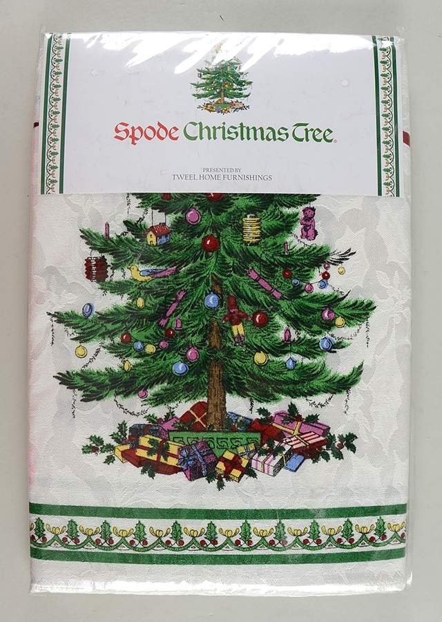 Christmas Tree 60" x 84" Rectangular Tablecloth by Spode-1