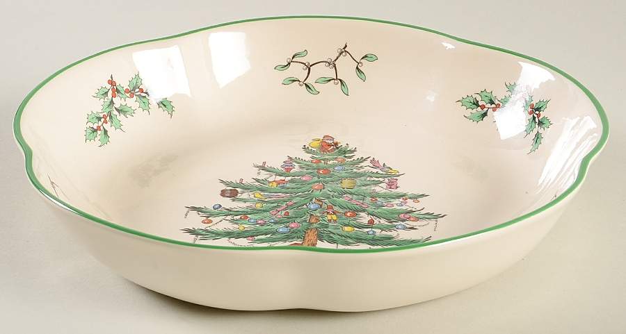 Christmas Tree Large Tunis Dish by Spode-1