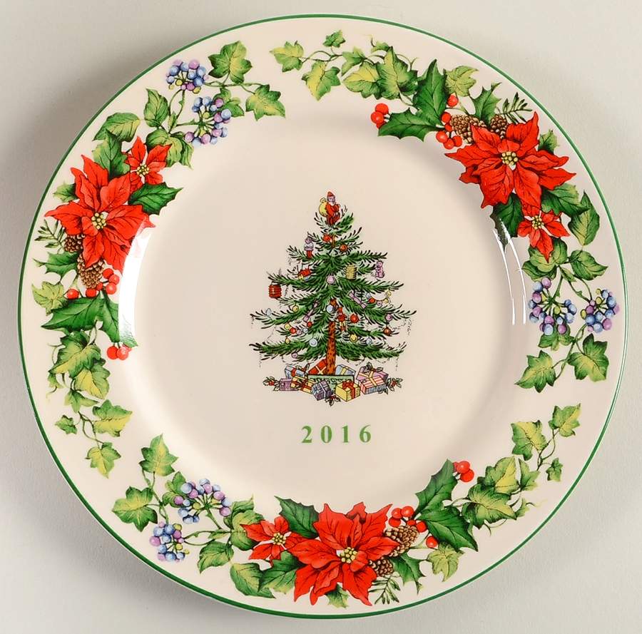 Christmas Tree 2016 Collector Plate by Spode-1