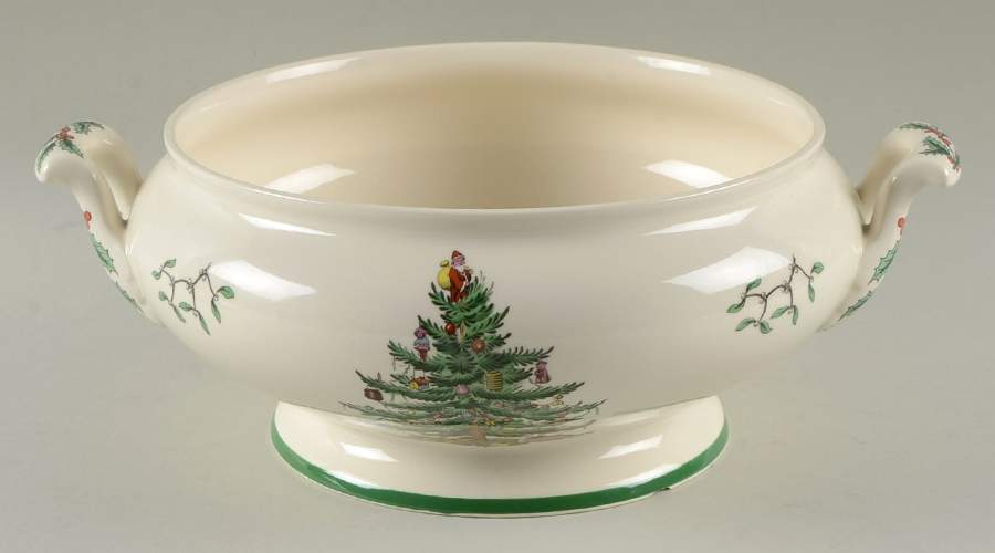 Christmas Tree Round Vegetable No Lid by Spode-1