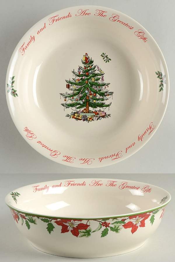 Christmas Tree 10" Annual Round Serving Bowl by Spode-1