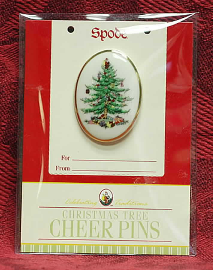 Christmas Tree Cheer Pin-Aka Gift Ornament by Spode-1