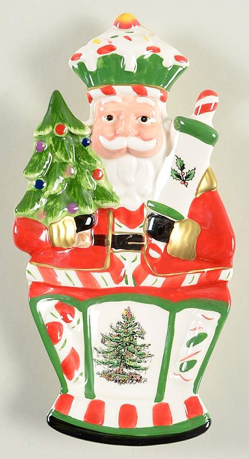 Christmas Tree 9" Figural Serving Tray by Spode-1