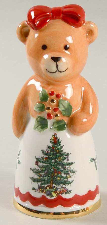 Christmas Tree Figural Salt Shaker by Spode-1