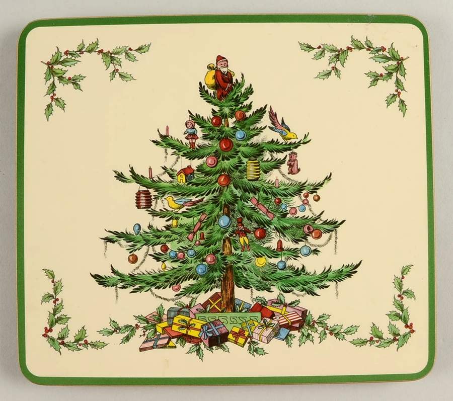 Christmas Tree Casserole Stand by Spode-1