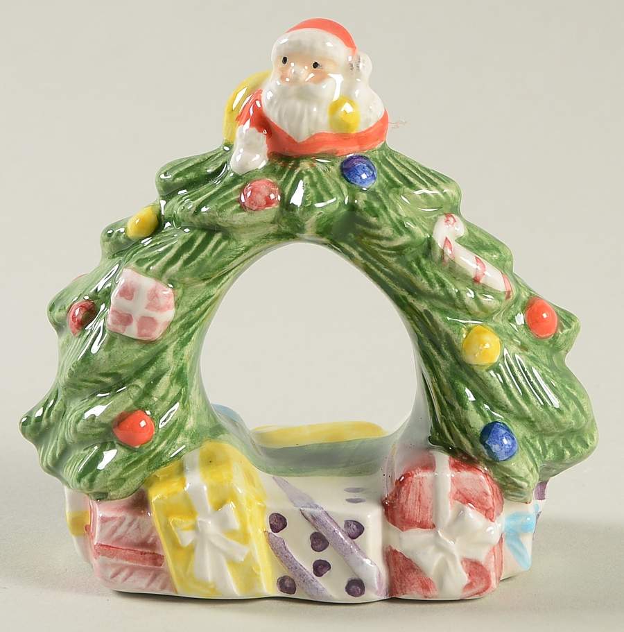 Christmas Tree Figural Napkin Ring by Spode-1