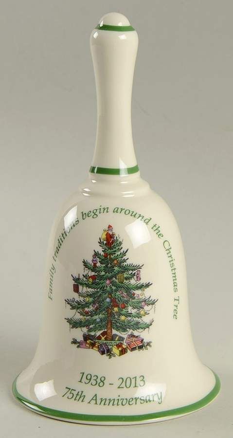 Christmas Tree 75th Anniversary Bell by Spode-1