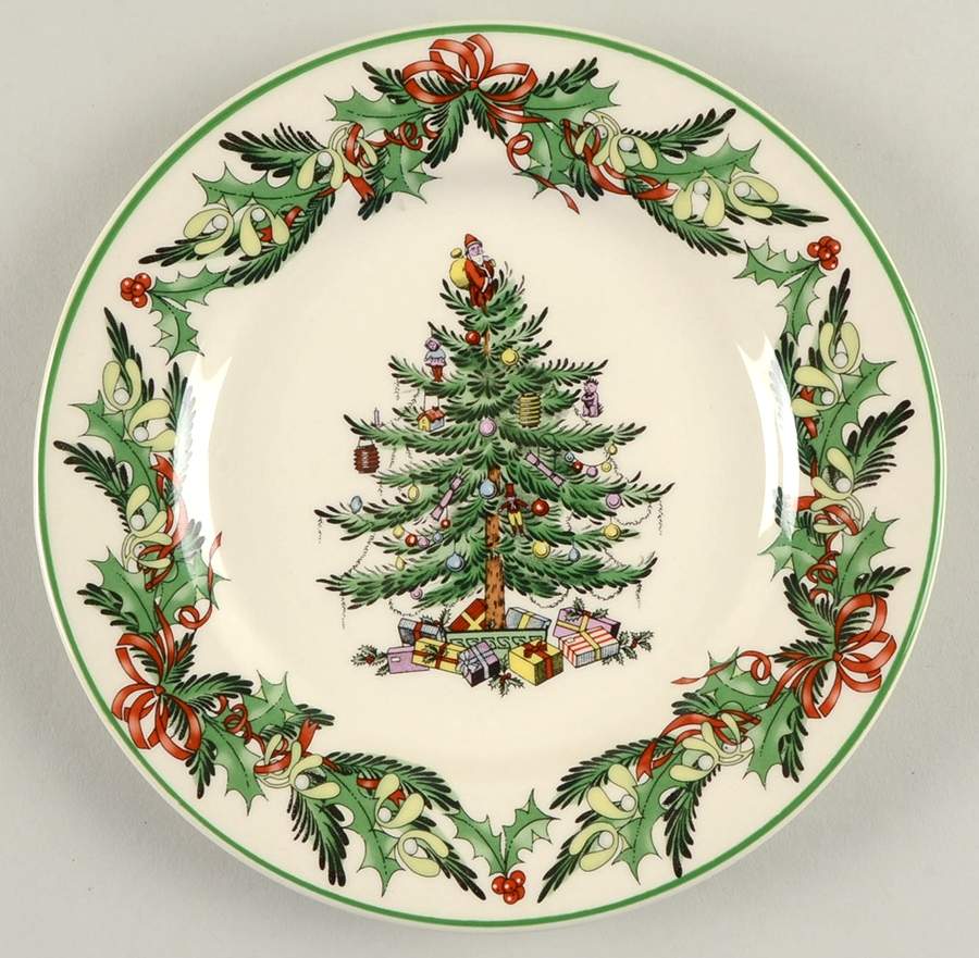 Christmas Tree Accent Salad Plate by Spode-1