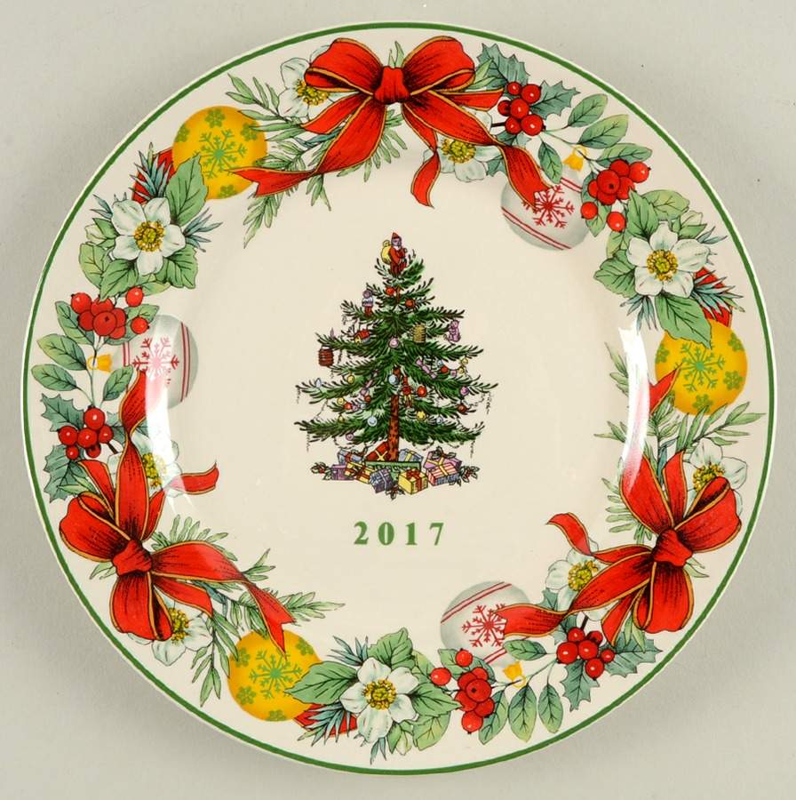 Christmas Tree 2017 Collector Plate by Spode-1