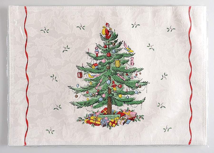 Christmas Tree Cloth Placemat - Set of 4 by Spode-1