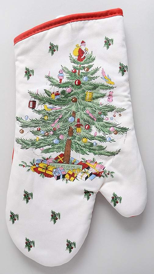 Christmas Tree Cloth Oven Mitt by Spode-1