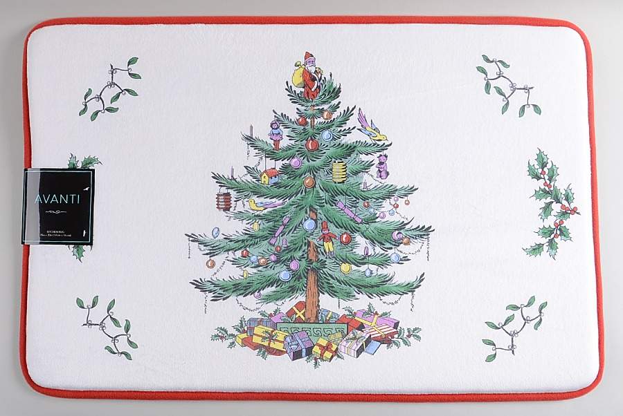Christmas Tree Memory Foam Rug by Spode-1