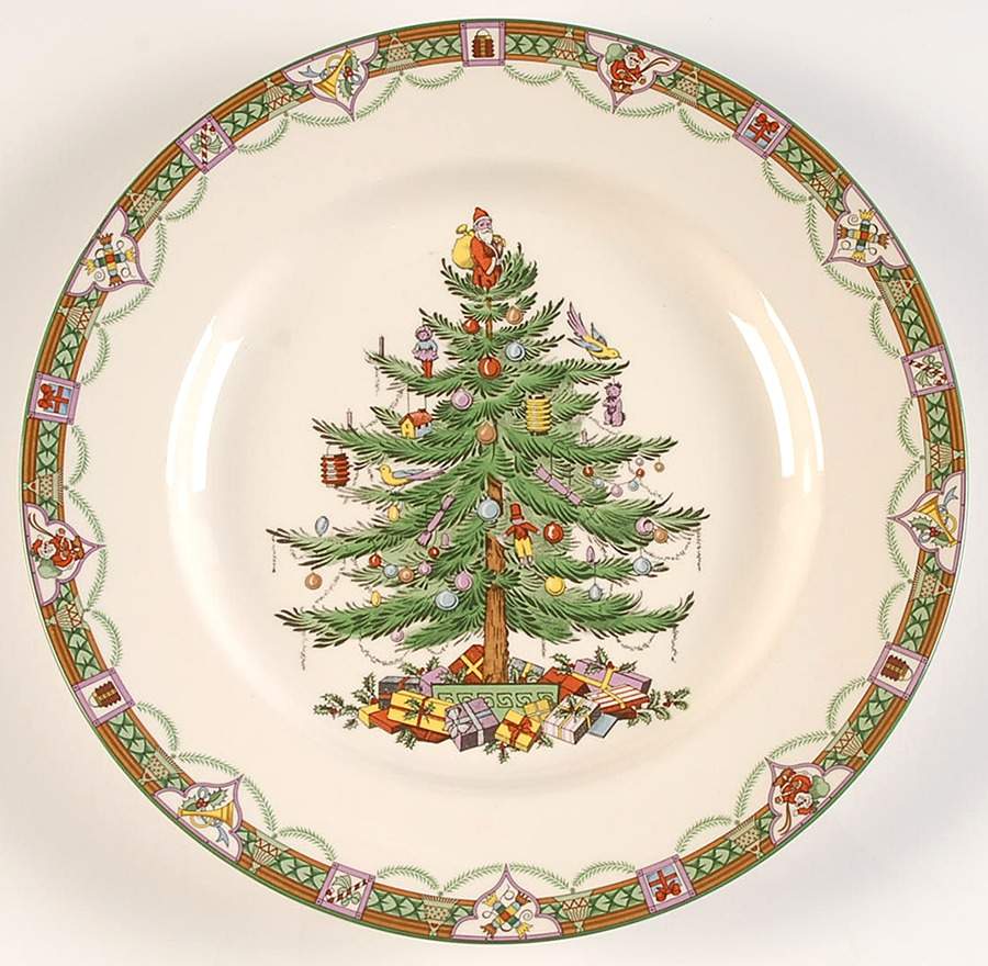 Christmas Tree Accent Dinner Plate by Spode-1