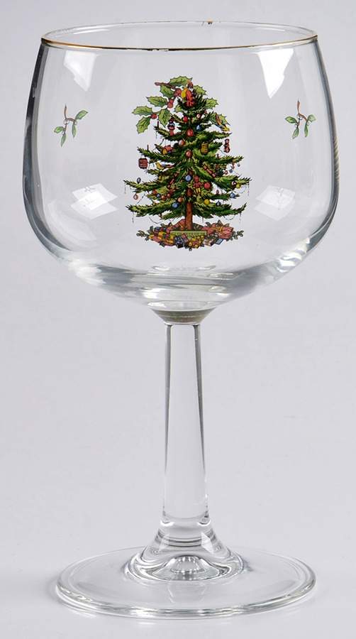 Christmas Tree 10 Oz Glassware Wine by Spode-1
