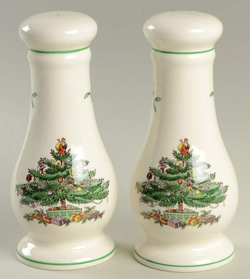 Christmas Tree Oversized Salt & Pepper Set by Spode-1